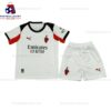 Ac Milan Away 25/26 Kid Football Kit Sales Front View