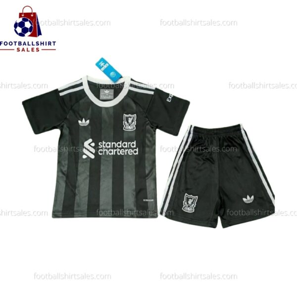 Liverpool Kids Goalkeeper Kit 2025 Front View