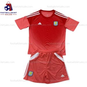 Aston Villa Goalkeeper 25/26 Kid Football Kit - Front view