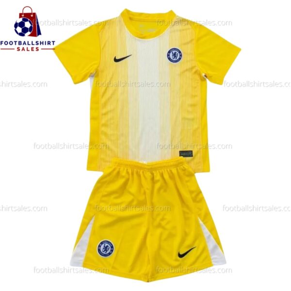 Chelsea Goalkeeper 25/26 Kid Football Kit - Front View