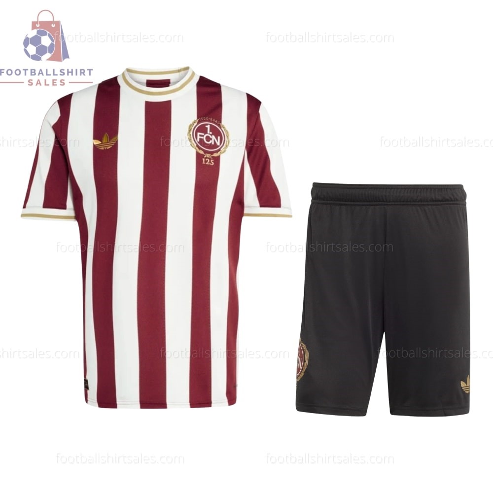 FC Nurnberg 125th 25/26 Kid Football Kit - Front View