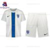 Finland Away 25/26 Kid Football Kit Sales - Front View