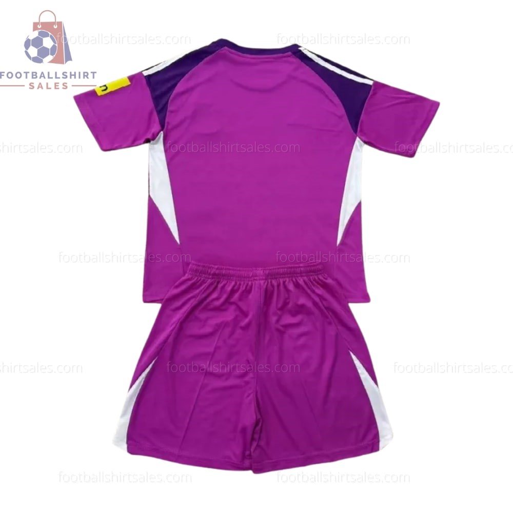 Newcastle Purple Goalkeeper 25/26 Kid Football Kit - Back View